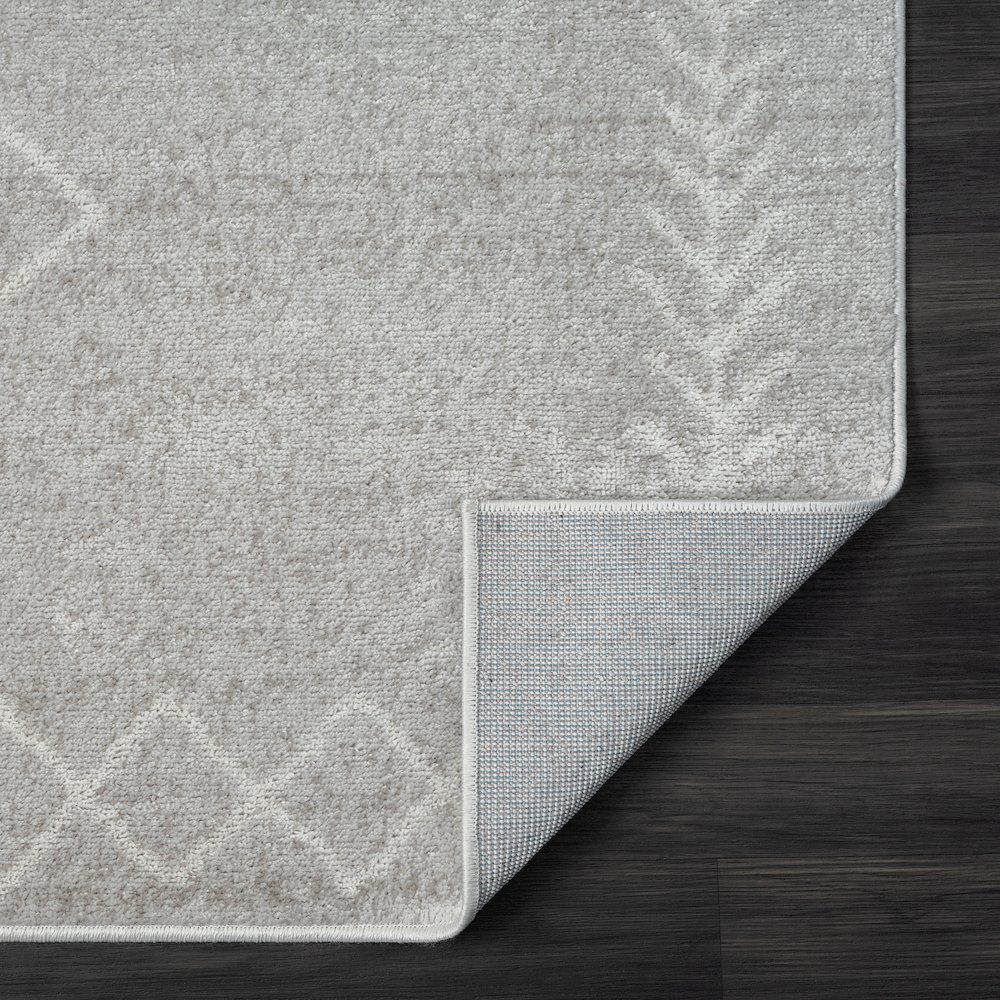 Calgary Durable Performance Area Rug Indoor in Gray/Cream, 7'9" X 9'9". Picture 6