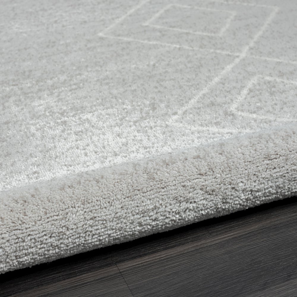 Calgary Durable Performance Area Rug Indoor in Gray/Cream, 7'9" X 9'9". Picture 9