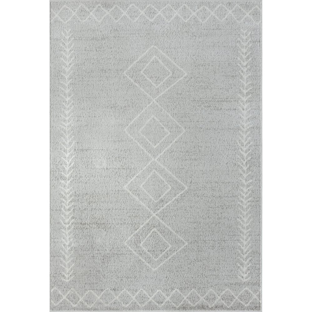 Calgary Durable Performance Area Rug Indoor in Gray/Cream, 7'9" X 9'9". Picture 1