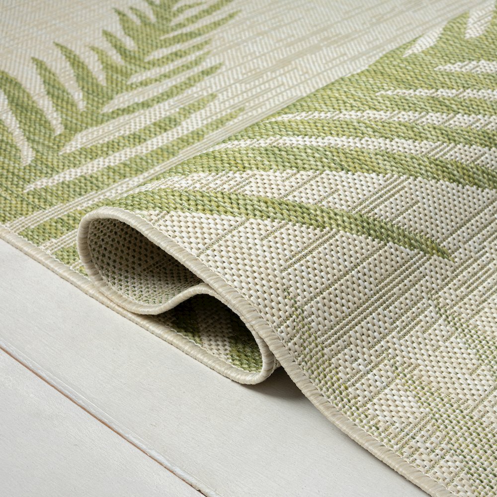 Captiva Durable Performance Area Rug Outdoor in Green/Beige, 7'9" x 9'5". Picture 3