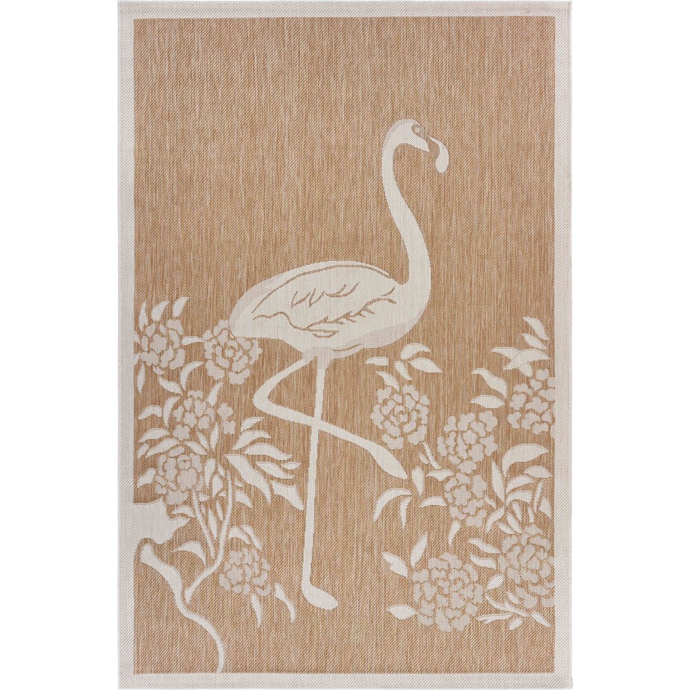 Catalina Durable Performance Area Rug Outdoor in Beige/Cream, 7'9" x 9'9". Picture 1