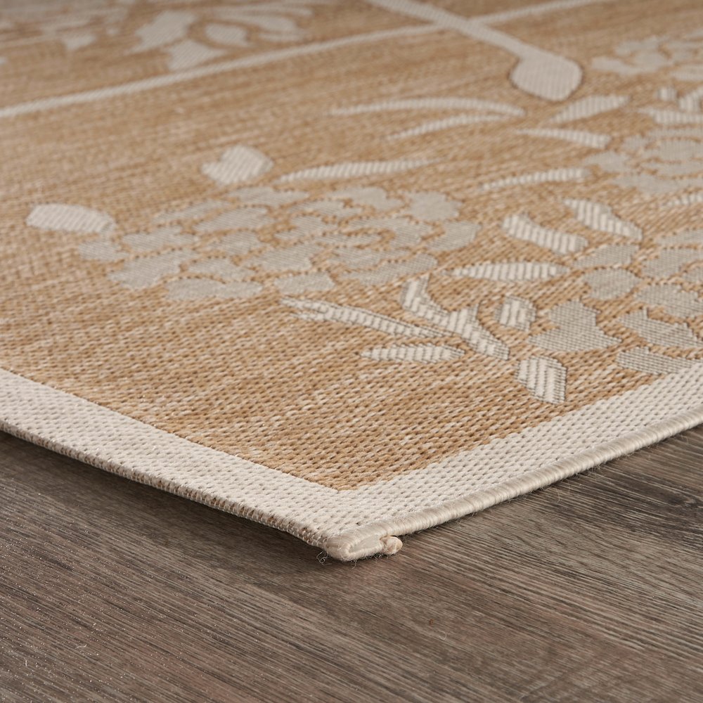 Catalina Durable Performance Area Rug Outdoor in Beige/Cream, 7'9" x 9'9". Picture 3