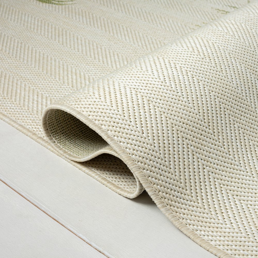Catalina Durable Performance Area Rug Outdoor in Green/Beige, 7'9" x 9'9". Picture 3