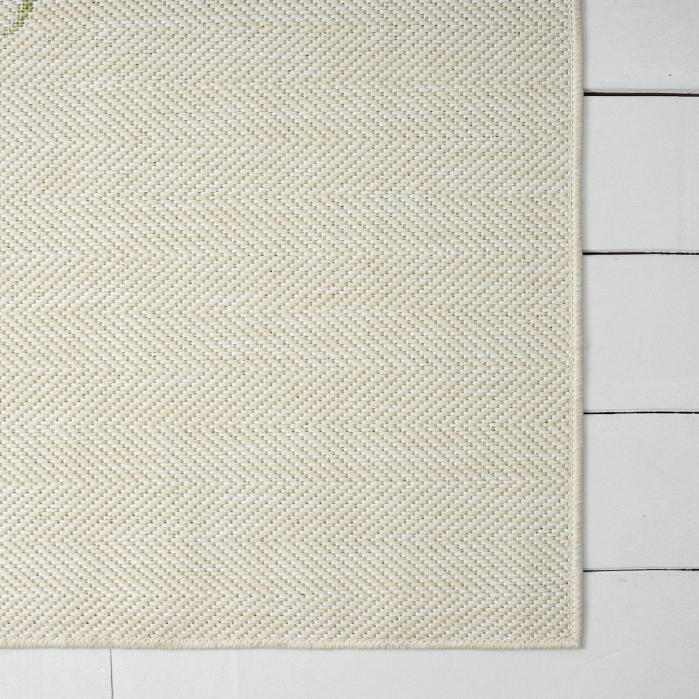 Catalina Durable Performance Area Rug Outdoor in Green/Beige, 7'9" x 9'9". Picture 4
