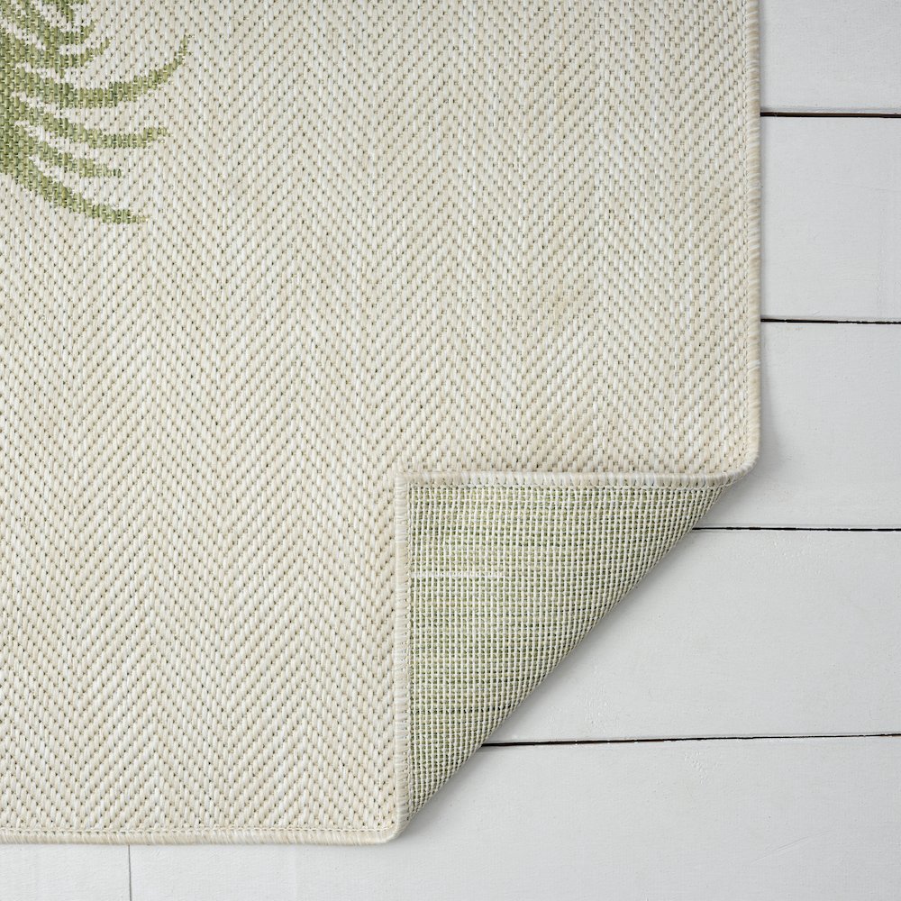 Catalina Durable Performance Area Rug Outdoor in Green/Beige, 7'9" x 9'9". Picture 5