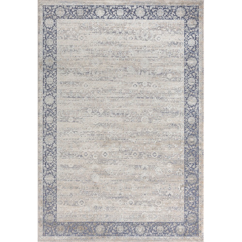 Cheshire Cotton Area Rug Indoor in Blue/Beige, 12' x 15'. Picture 1
