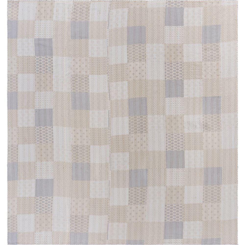 Coverlet Cotton in Cream 96" x 110". Picture 1