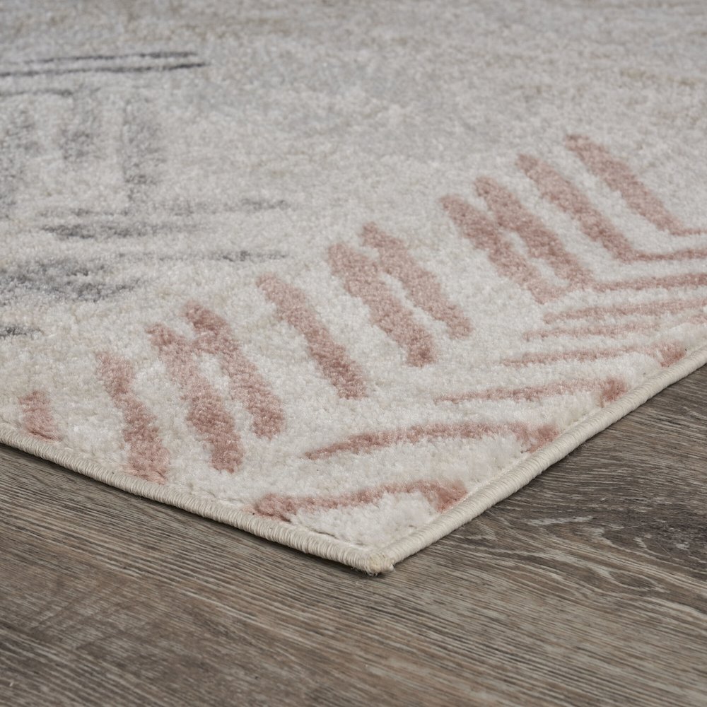 Dune Durable Performance Area Rug Indoor in Ivory/Multicolored, 5'2" x 7'2". Picture 3