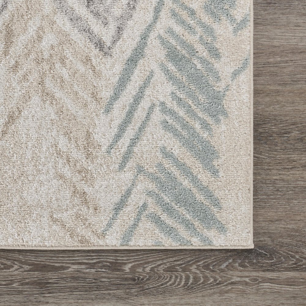 Dune Durable Performance Area Rug Indoor in Ivory/Multicolored, 5'2" x 7'2". Picture 4