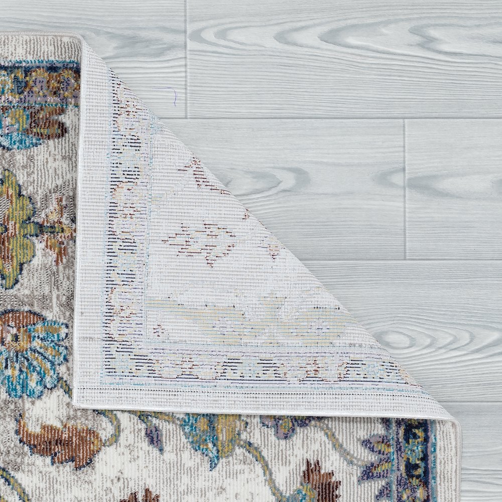 Gala Durable Performance Area Rug Indoor in Gray/Blue, 8'9" x 11'9". Picture 4