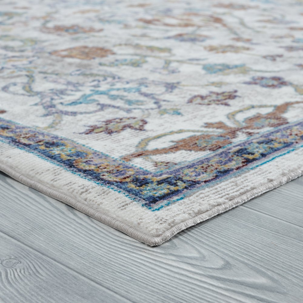 Gala Durable Performance Area Rug Indoor in Gray/Blue, 8'9" x 11'9". Picture 6