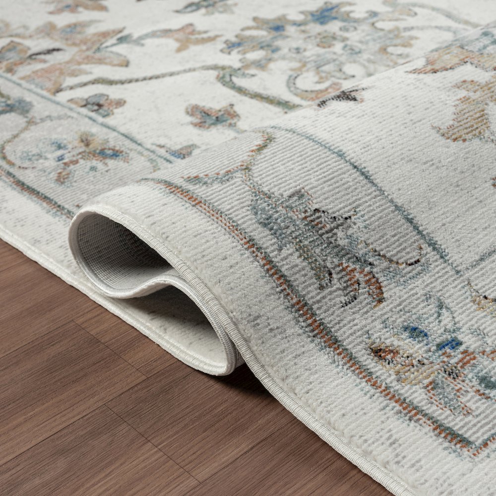 Gala Durable Performance Area Rug Indoor in Ivory/Multicolored, 4' x 6'. Picture 4