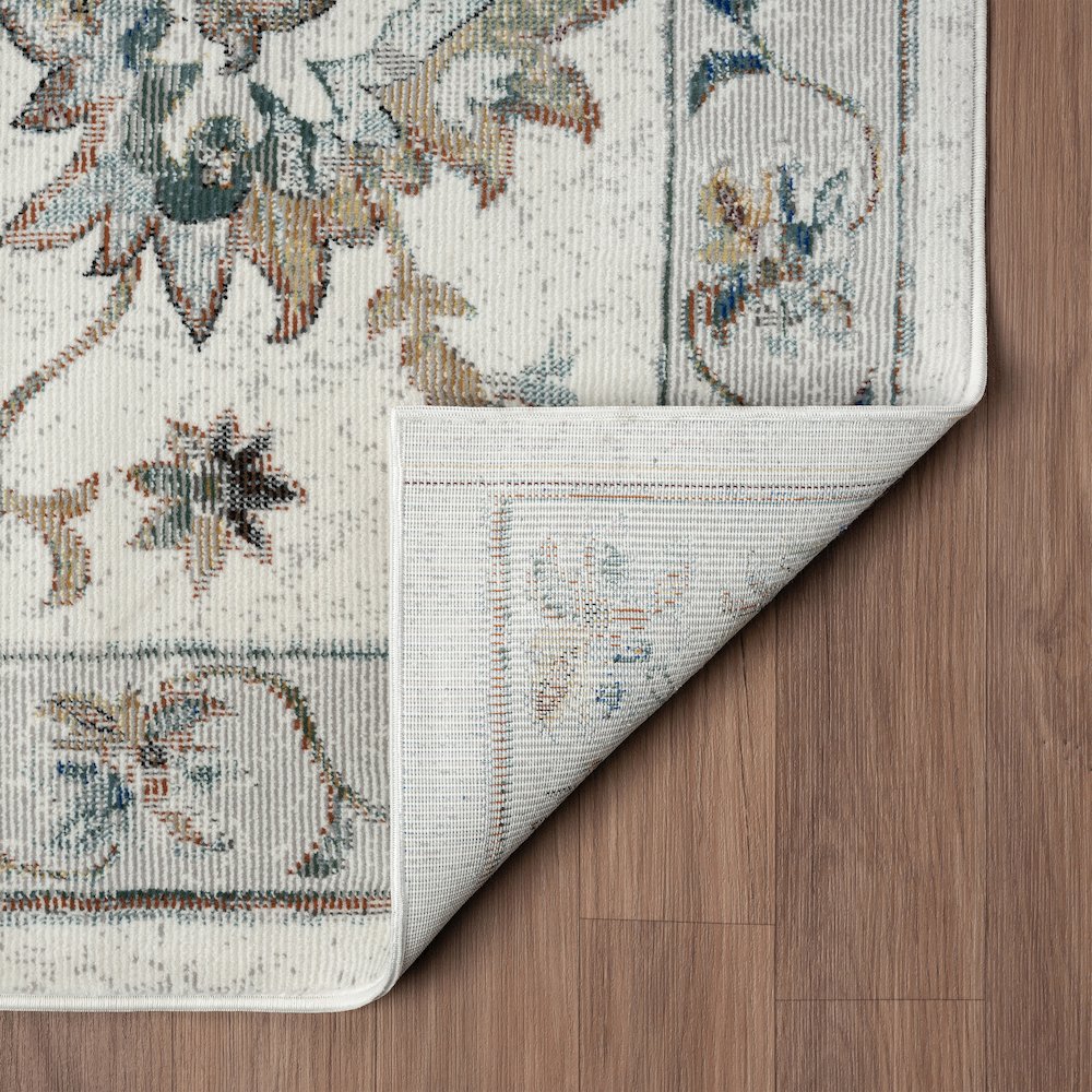 Gala Durable Performance Area Rug Indoor in Ivory/Multicolored, 4' x 6'. Picture 6