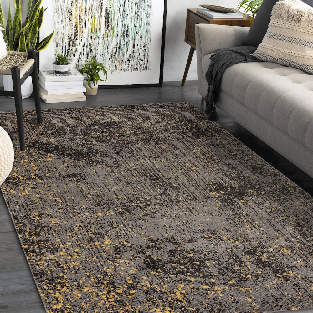 Impulse Performance Blend Area Rug Indoor in Gray/Brown, 7'6" x 9'6". Picture 8