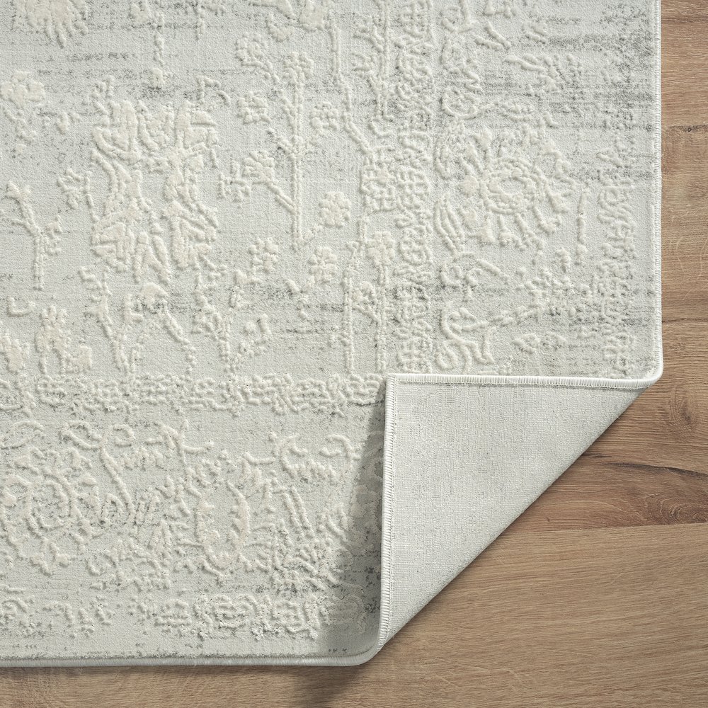 Isabella Performance Blend Area Rug Indoor in Ivory, 5' x 7'6". Picture 3