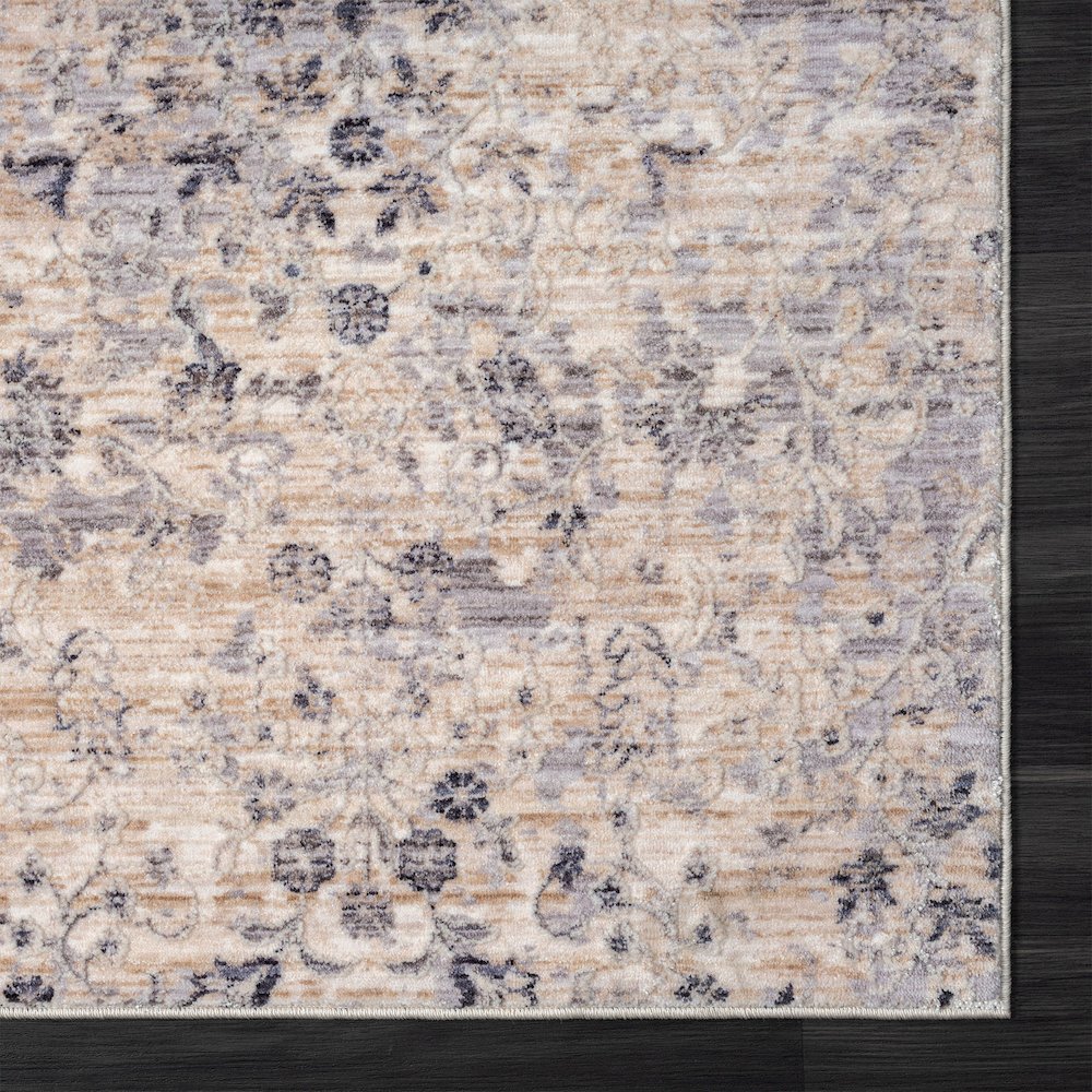 Lancaster Performance Blend Area Rug Indoor in Gray/Blue, 5' x 7'11". Picture 5