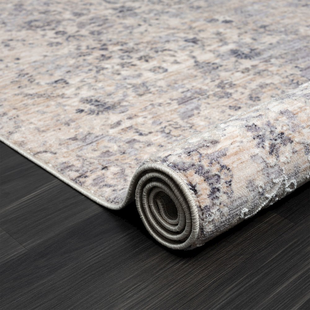 Lancaster Performance Blend Area Rug Indoor in Gray/Blue, 5' x 7'11". Picture 4