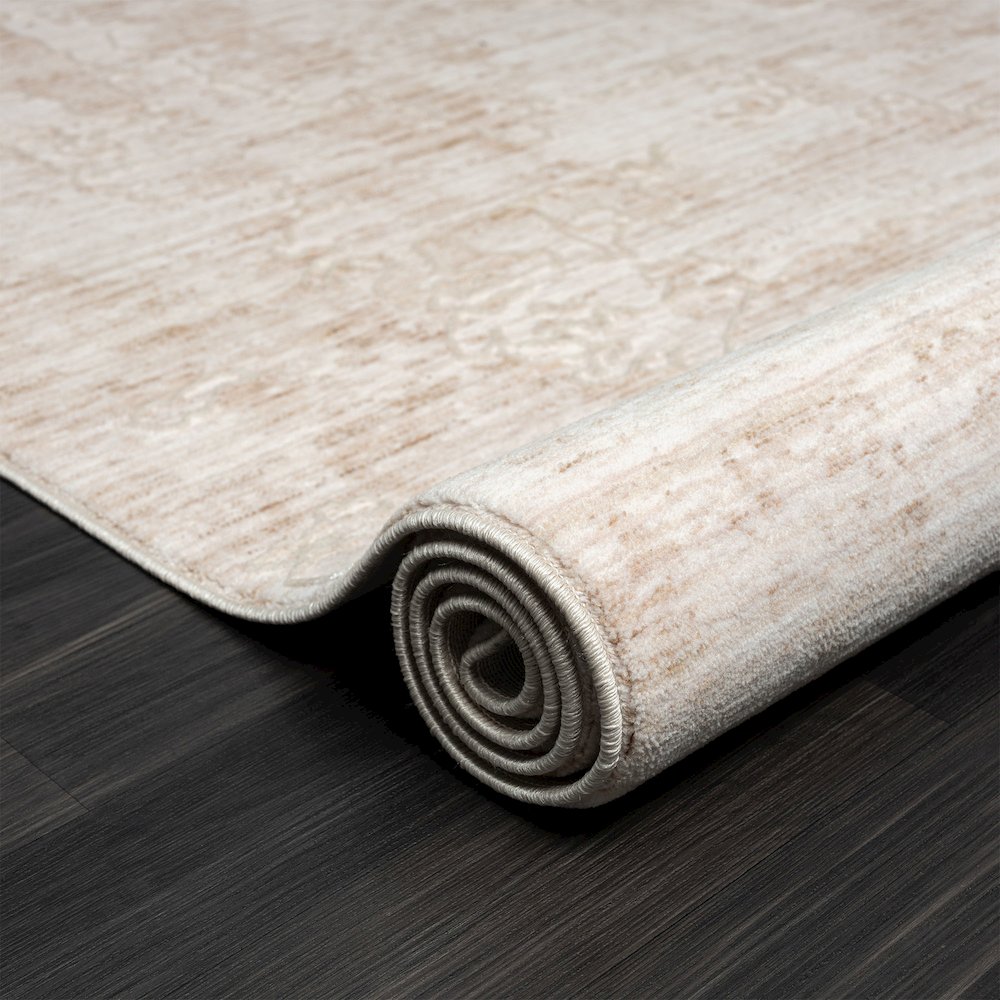 Lancaster Performance Blend Area Rug Indoor in Beige/Cream, 5' x 7'11". Picture 4