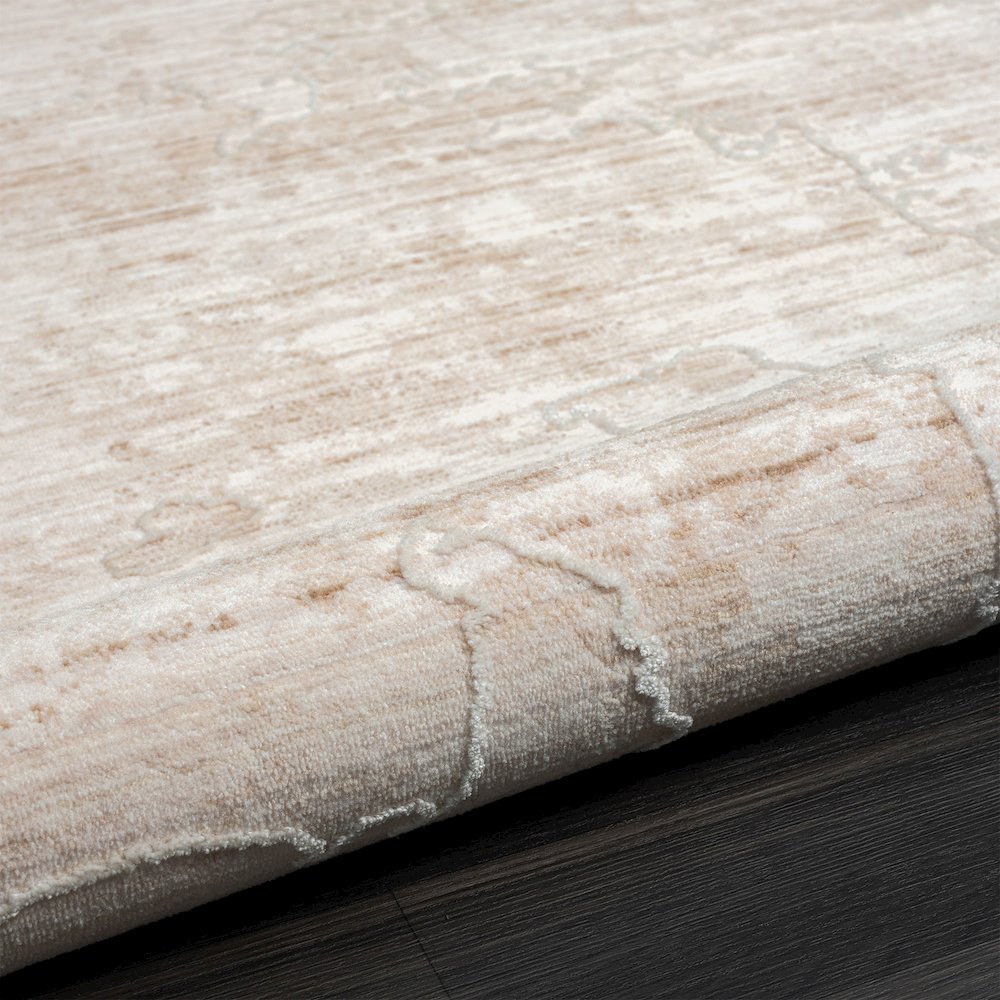 Lancaster Performance Blend Area Rug Indoor in Beige/Cream, 5' x 7'11". Picture 9