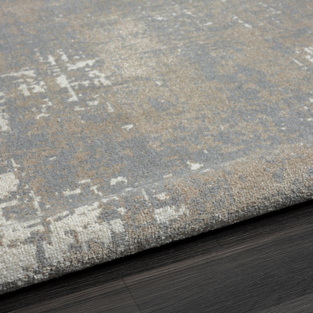 Lanham Durable Performance Area Rug Indoor in Gray/Ivory, 7'9" x 9'9". Picture 9