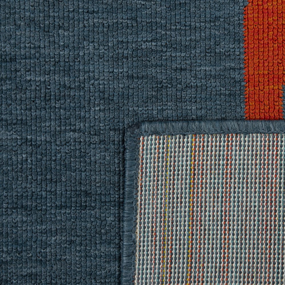 Mapa Durable Performance Area Rug Outdoor in Blue/Multicolored, 5' x 7'. Picture 5
