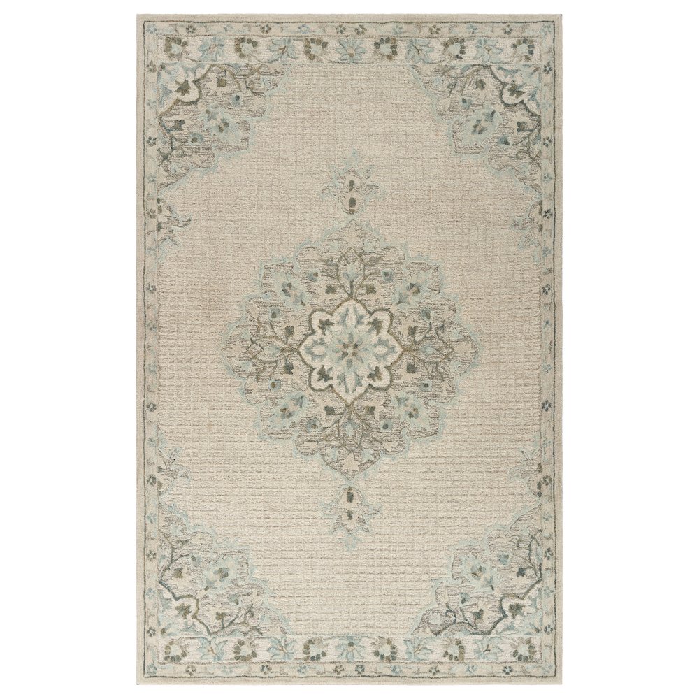 Modern Traditions Wool Area Rug Indoor in Ivory, 7'9" x 9'9". Picture 1