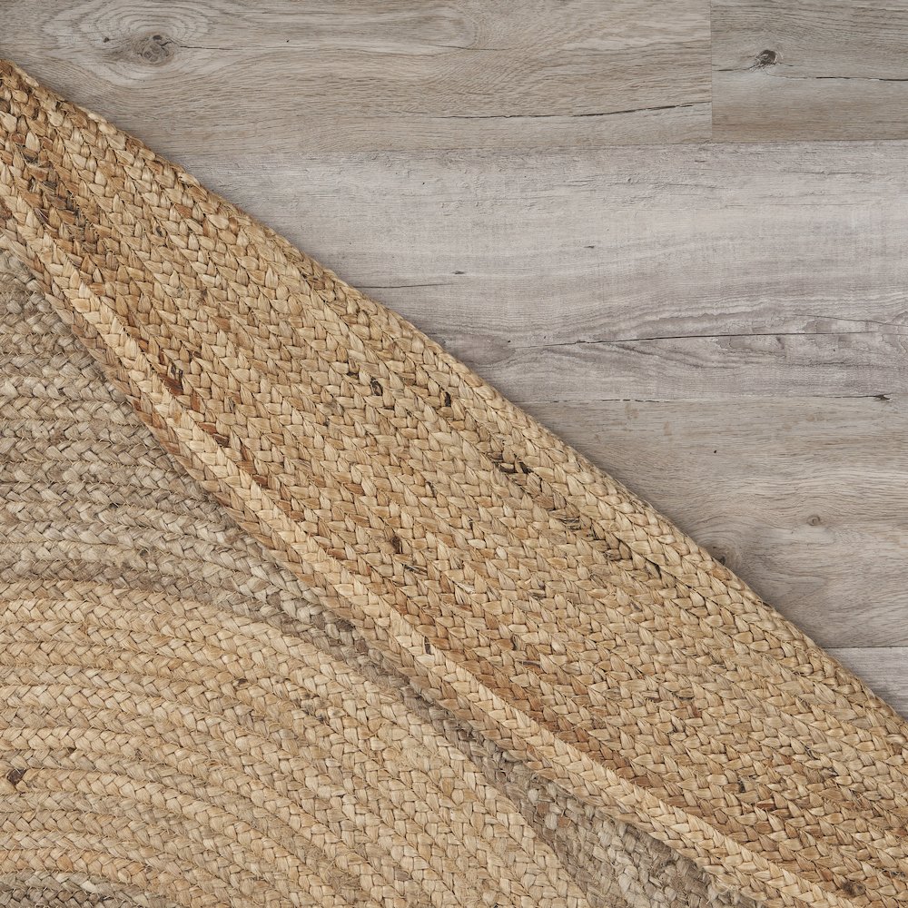 Boutique Jute Jute Area Rug Indoor in Tan/Brown, 6' Round. Picture 6