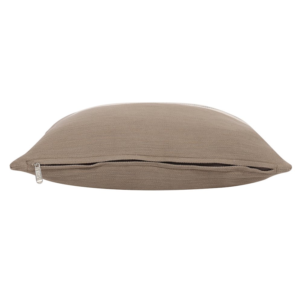 Wilmington Cotton Poly Filled Pillow in Brown/Gray, 24" x 24". Picture 8