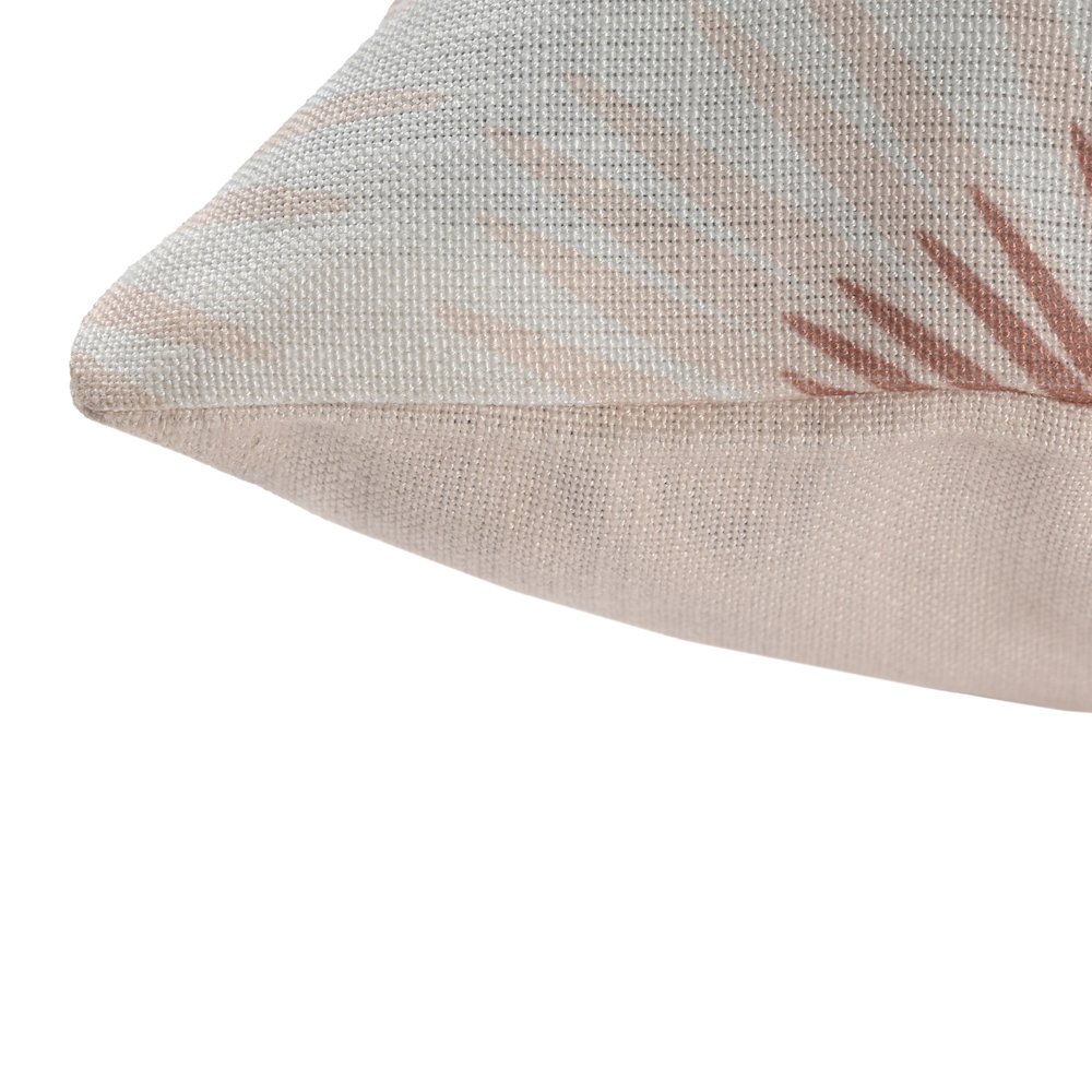 Coastal Performance Poly Filled Pillow in Off-White/Orange, 22" x 22". Picture 4
