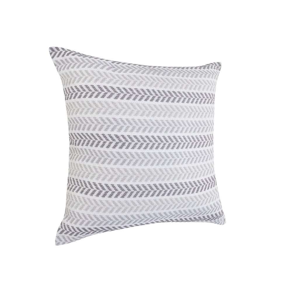 Grayscale Chevron Throw Pillow. Picture 4