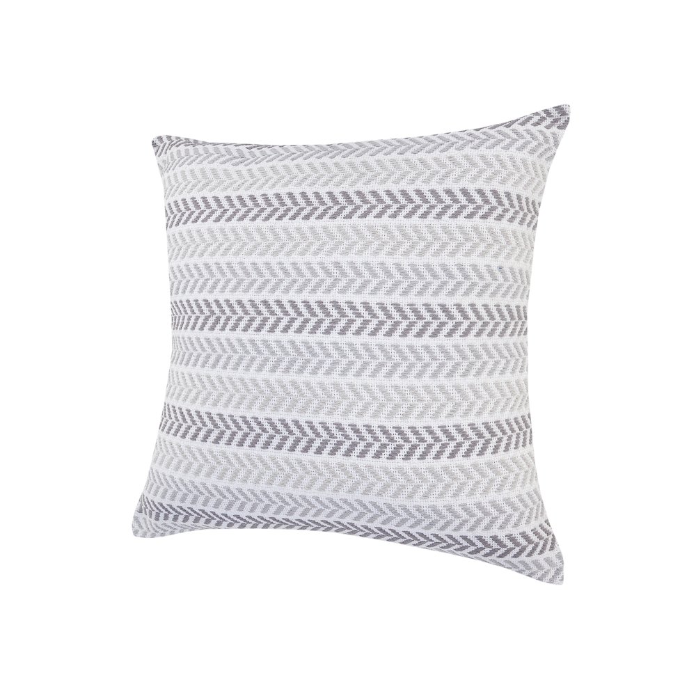 Grayscale Chevron Throw Pillow. Picture 5
