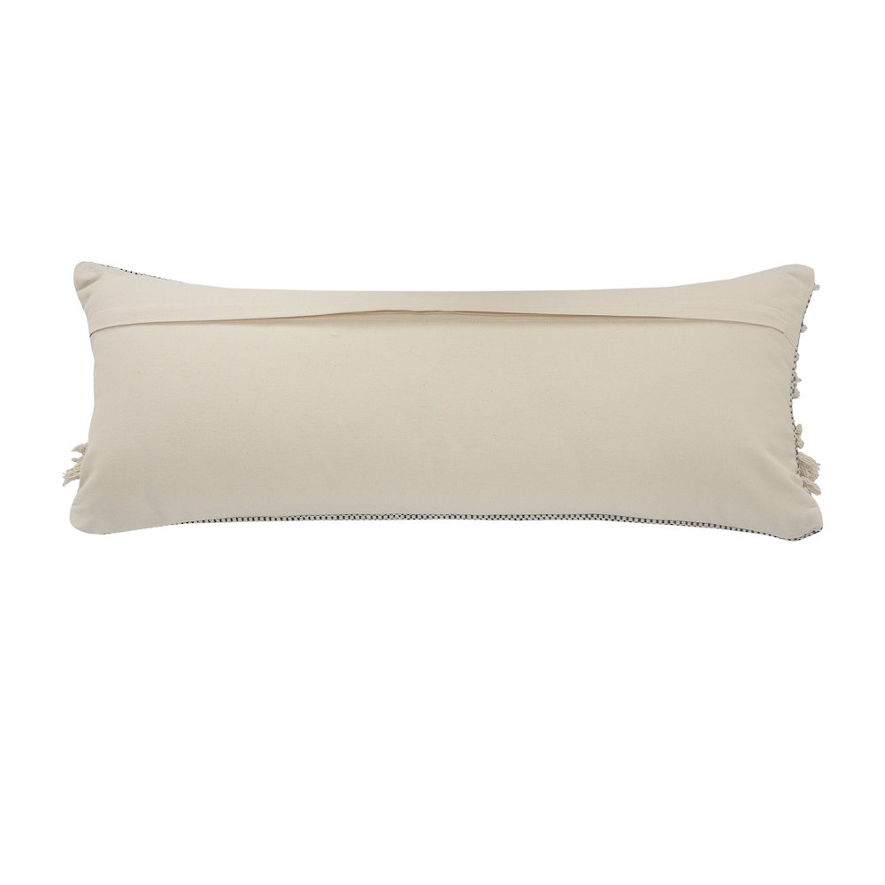 Gray Over-Tufted Farmhouse Throw Pillow. Picture 5