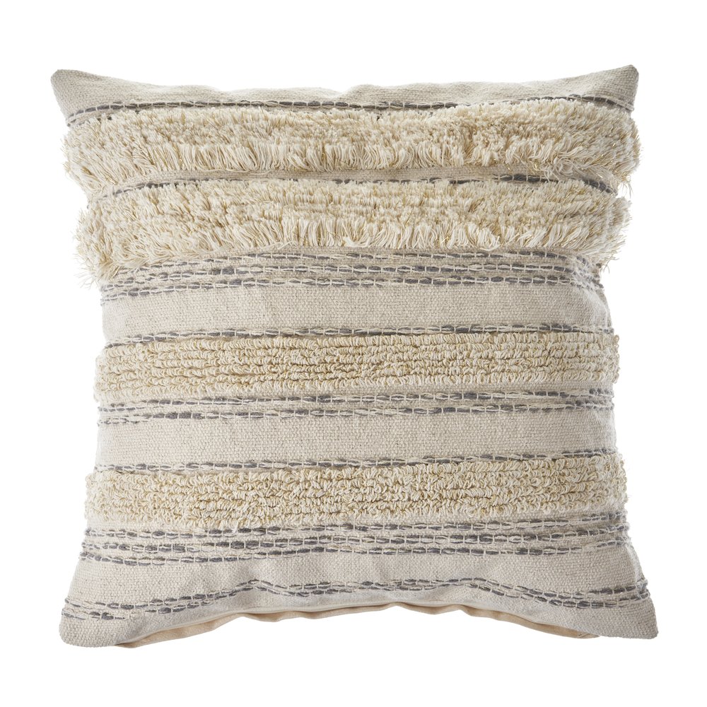 Gold Thread Luxury Throw Pillow. Picture 1