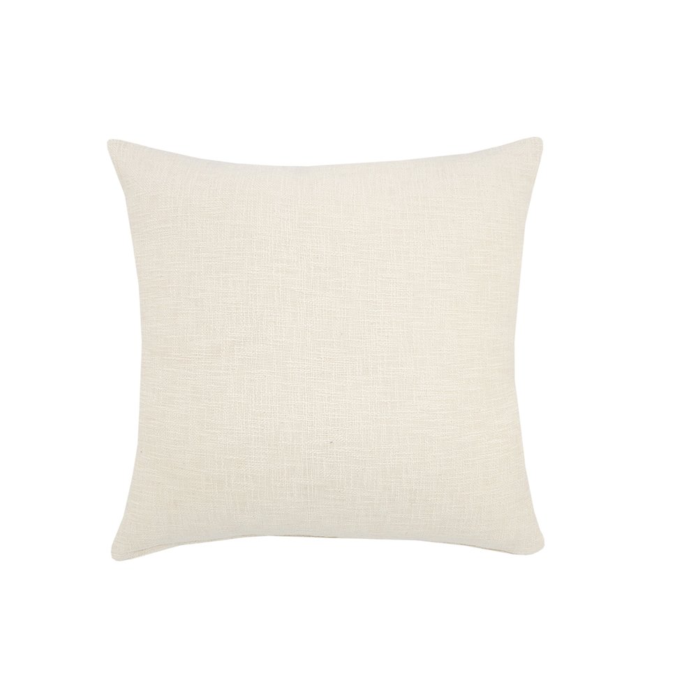 Ox Bay Hand-Woven Natural Beige Diamond All-Natural Cotton Pillow Cover. Picture 7