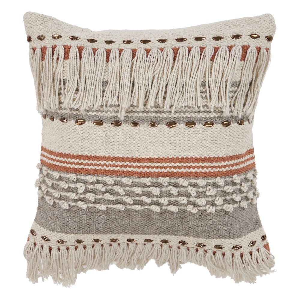 Natural Chic Throw Pillow. Picture 1