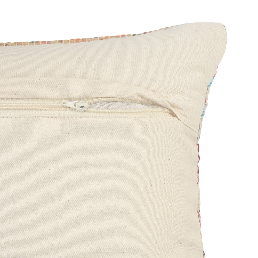 Evette Rios Chindi White Diamond Chevron Throw Pillow. Picture 3