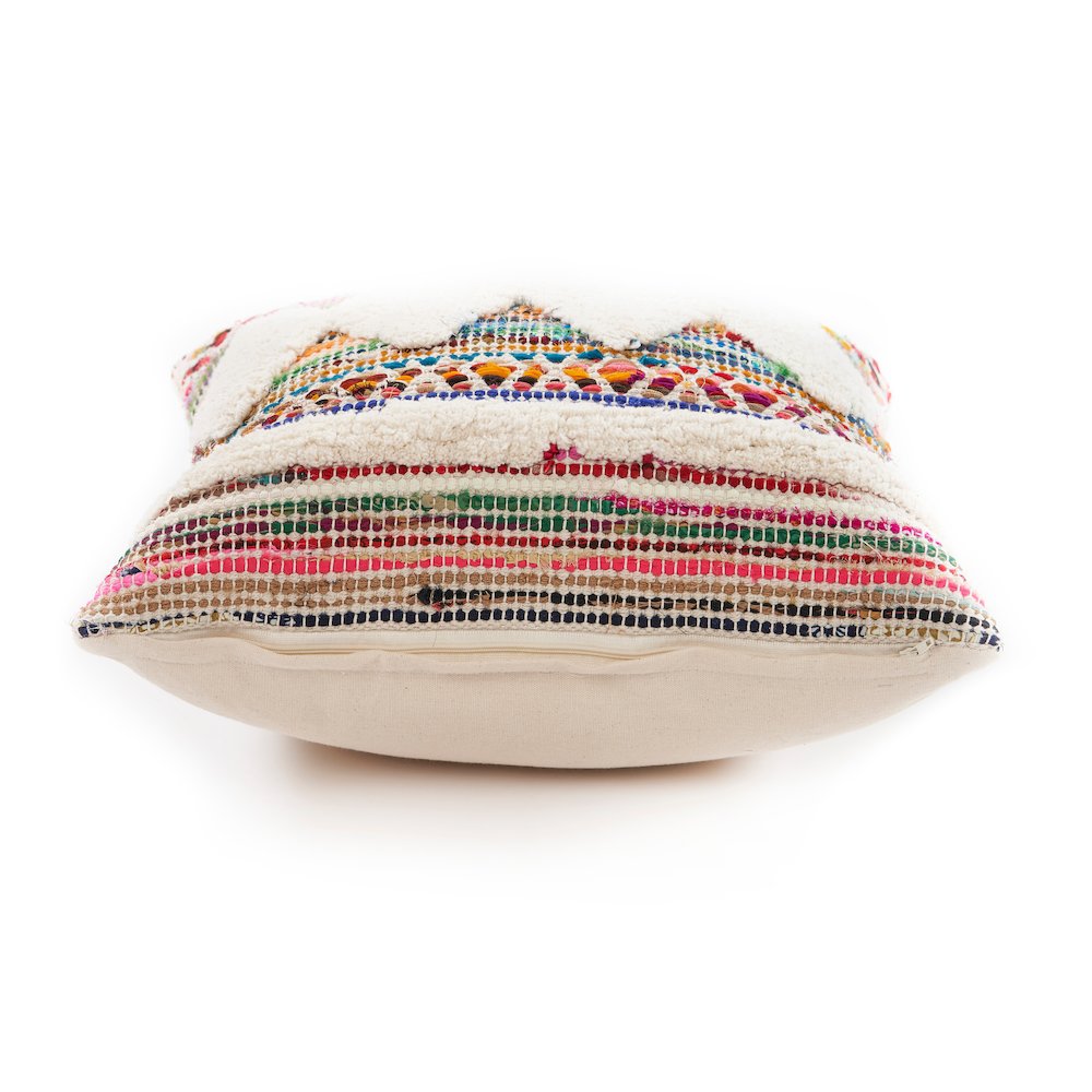White Diamond Chevron Throw Pillow. Picture 3