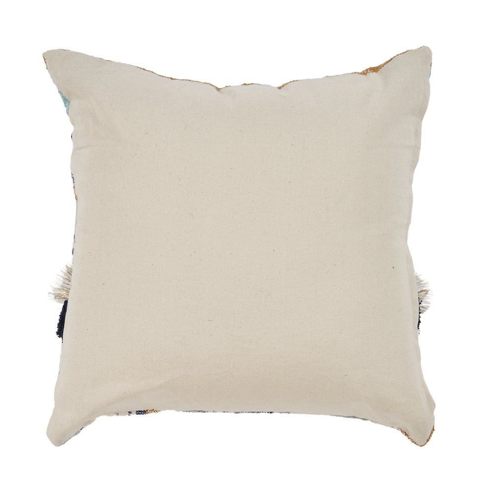 Black Patchwork Throw Pillow. Picture 5