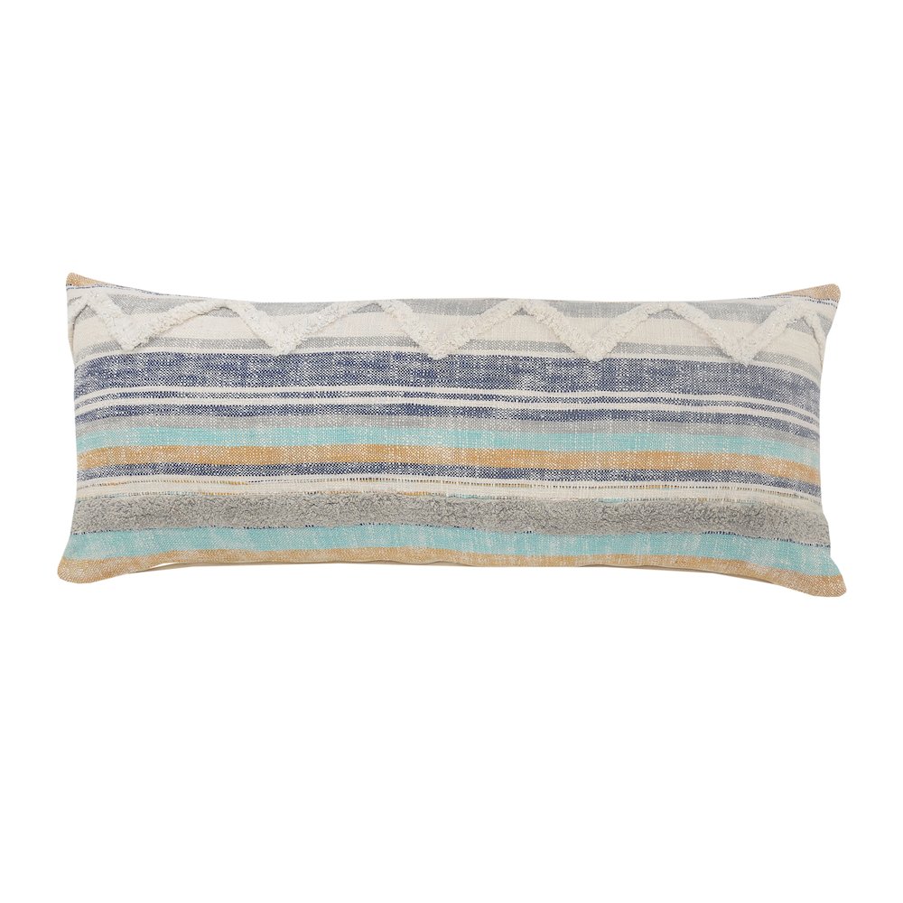 Multicolored Chevron Throw Pillow. Picture 1