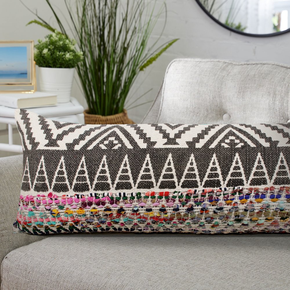 Evette Rios Chindi Boho Geometric Throw Pillow. Picture 8