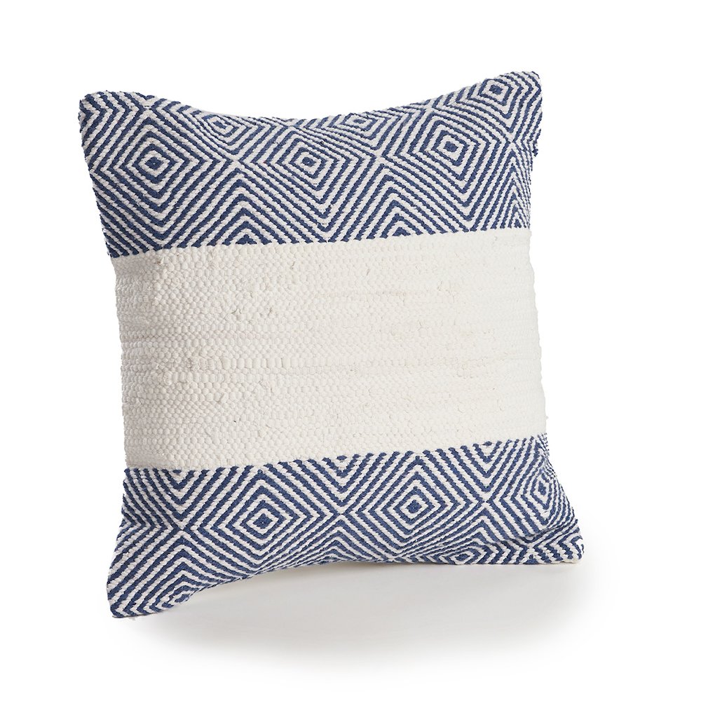 Nautical Geometric Throw Pillow. Picture 3