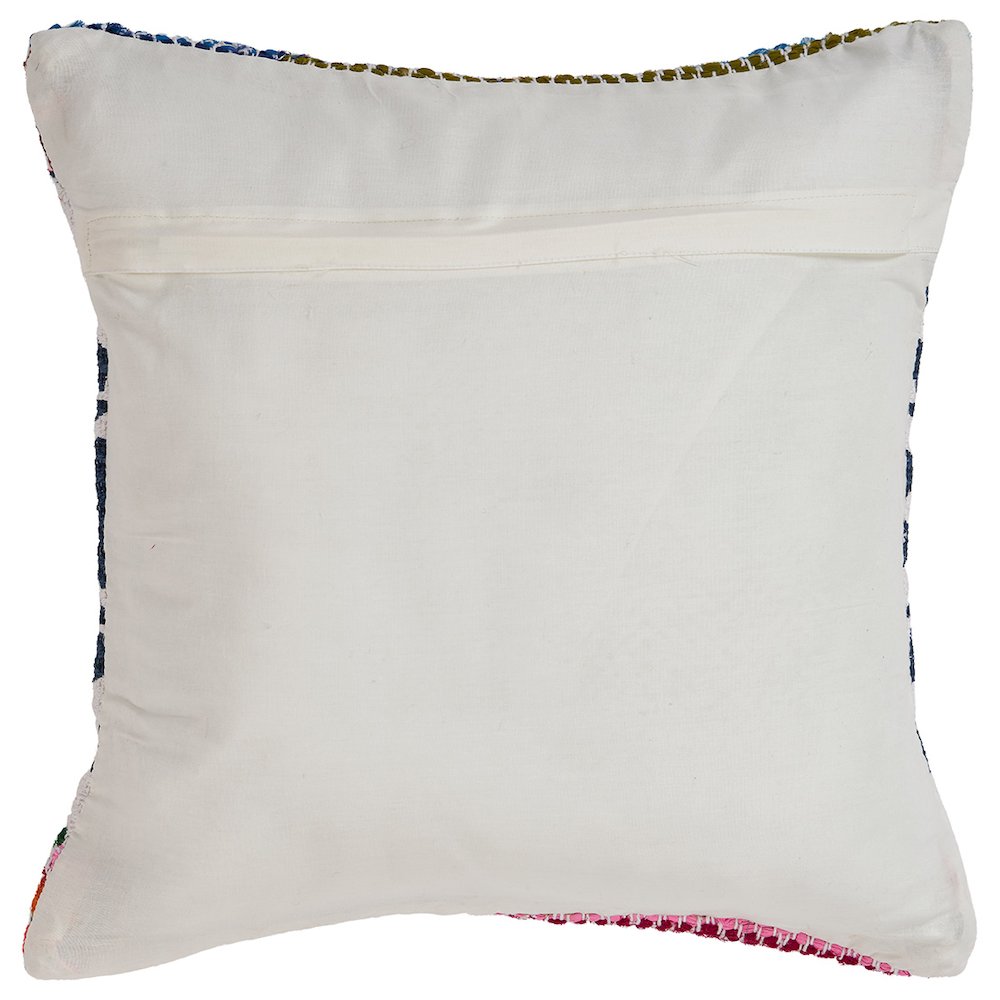 Globally Inspired Chindi Throw Pillow. Picture 3