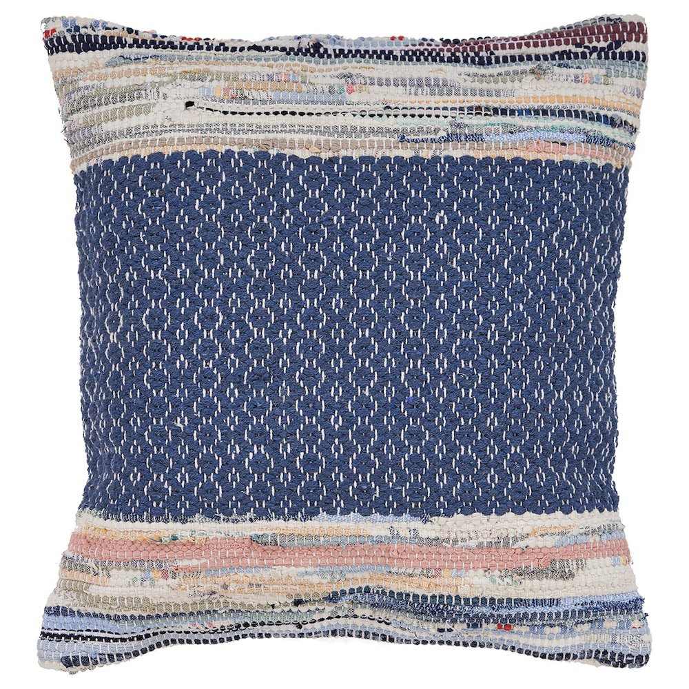 Modern Chindi Throw Pillow. Picture 1