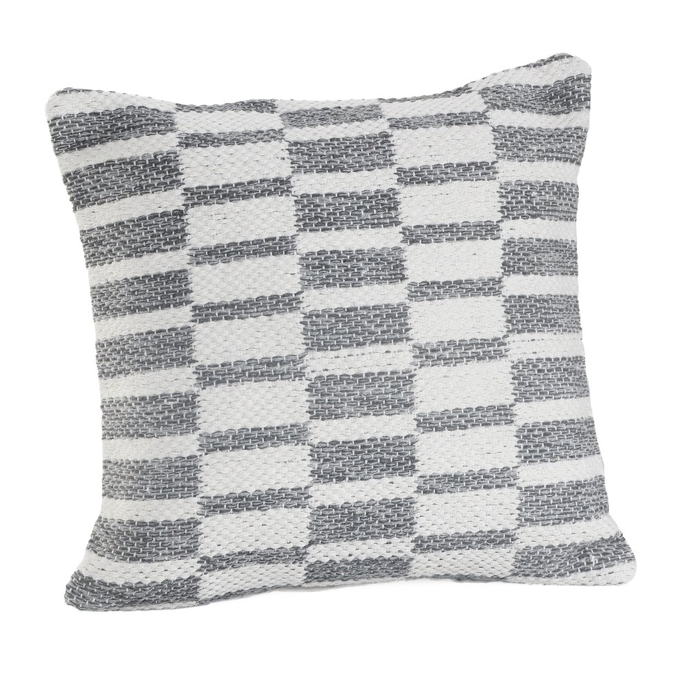Grayscale Dimensions Throw Pillow. Picture 1