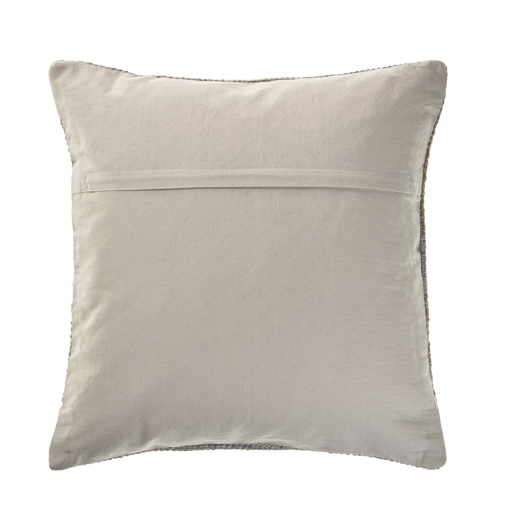 Criss Cross Beige Throw Pillow. Picture 2