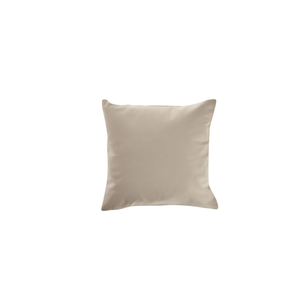 Evette Rios Felicity Cream Gold Solid Throw Pillow. Picture 6