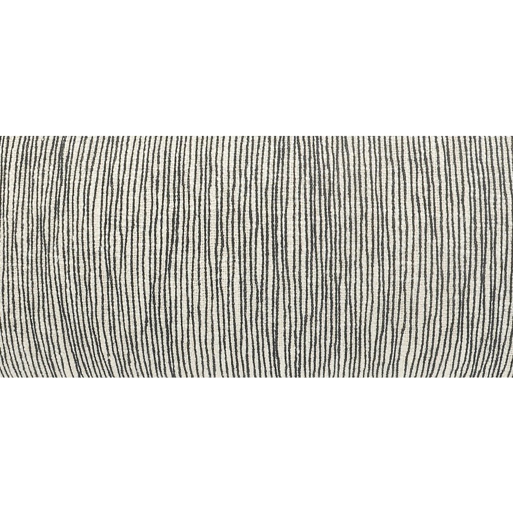 Distressed Gray and Black Fringe Pillow. Picture 2