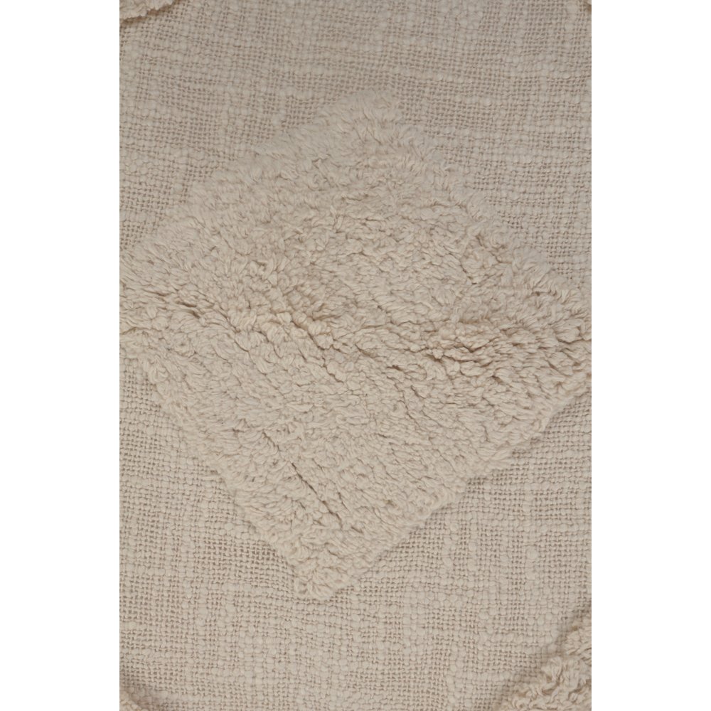 Solid Decorative Double Diamond Cotton Throw Pillow. Picture 2