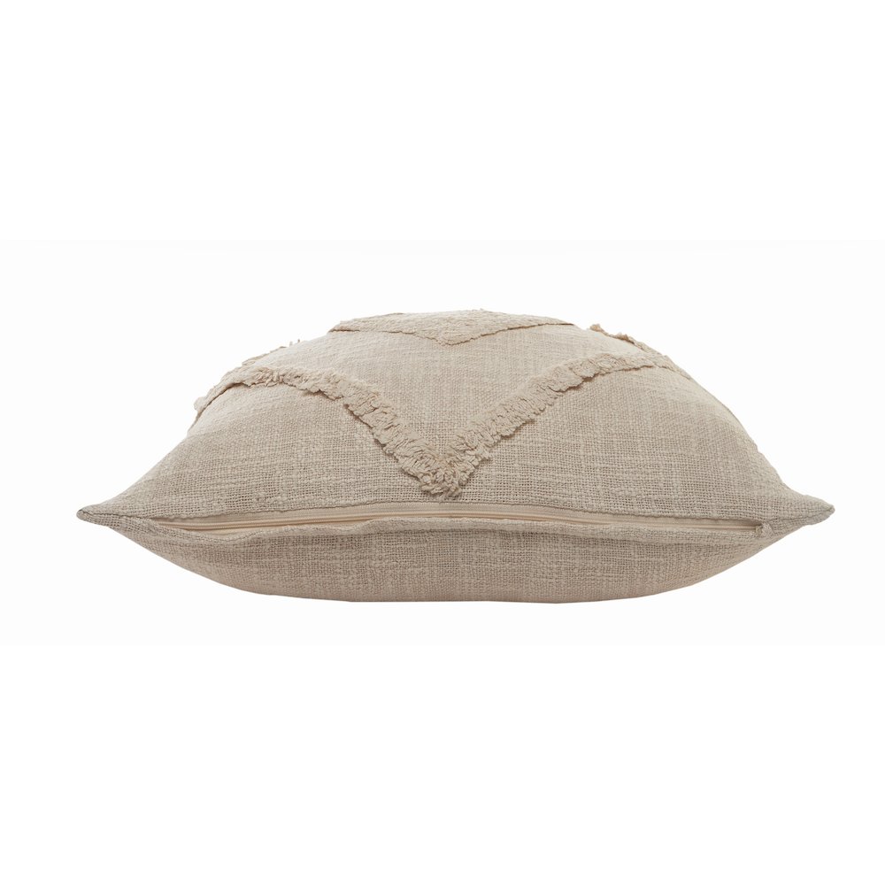 Solid Decorative Double Diamond Cotton Throw Pillow. Picture 3