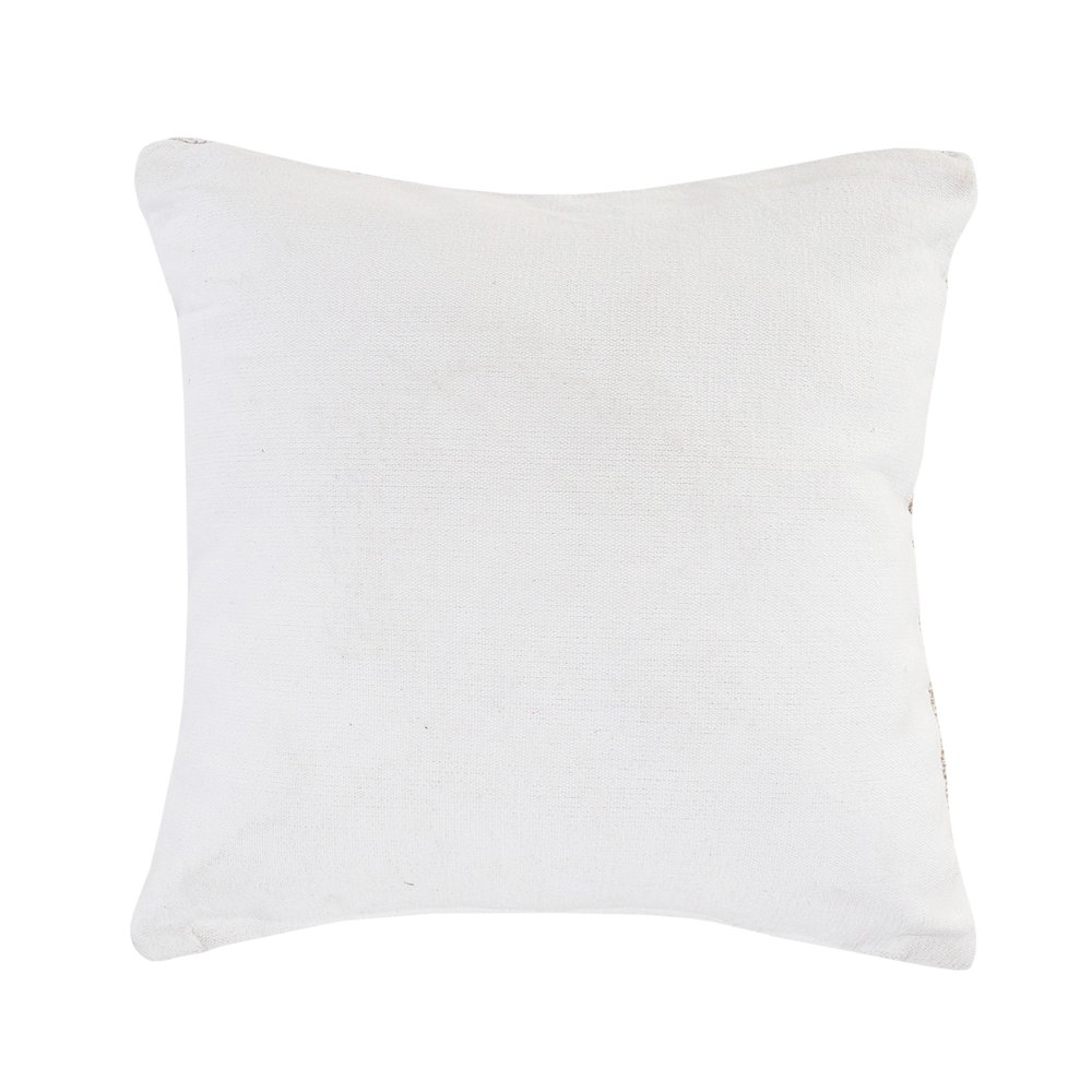 Reed Cotton and Jute Pillow Set of 2 in Tan/White, 20" x 20". Picture 5